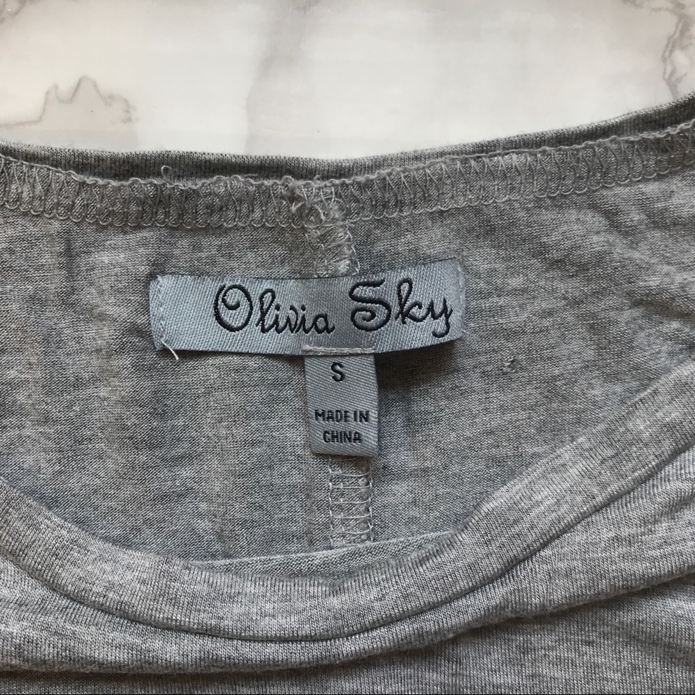 Gray Crop Tank Top - Picture 4 of 4